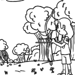 Malvorlage Bogenschießen