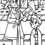 Malvorlage Feuerwehrmann