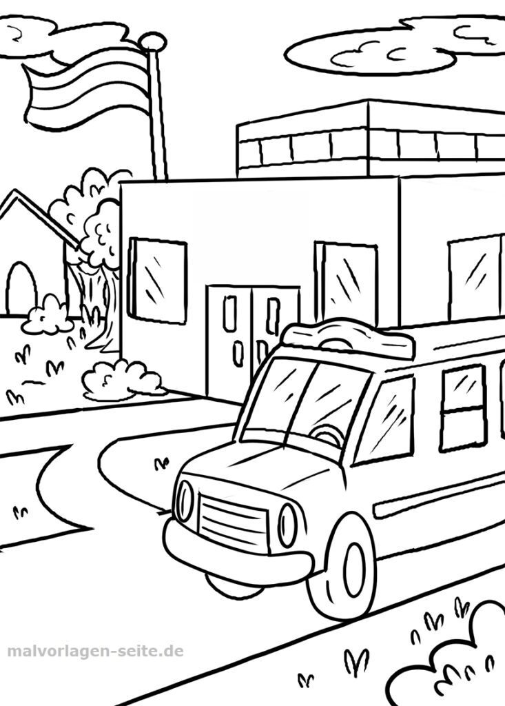 Malvorlagen und Ausmalbilder für Kinder zum Thema Schule