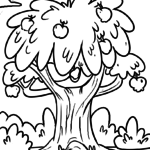 Malvorlage Apfelbaum