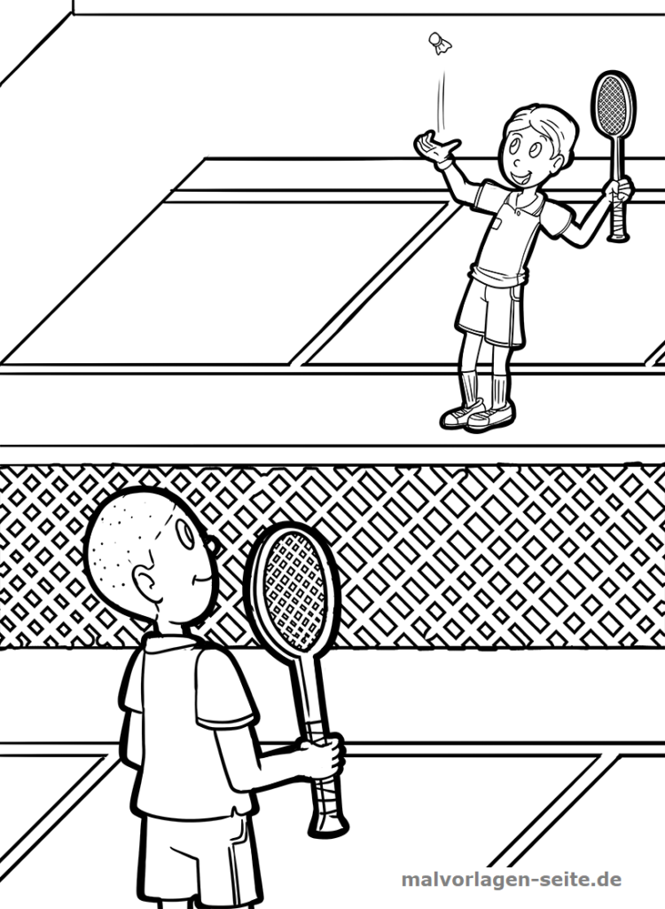 Malvorlage Badminton Sport Kostenlose Ausmalbilder Malvorlage Badminton Sport Kostenlose Ausmalbilder