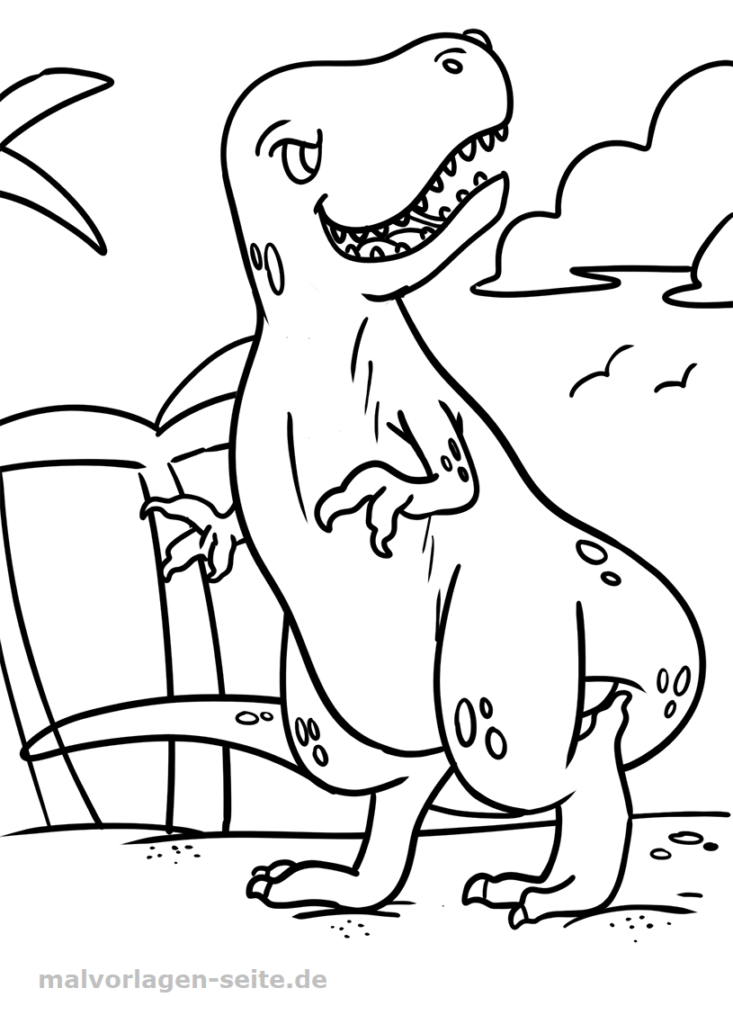 Ausmalbilder Dinosaurier zum Ausdrucken und Malen