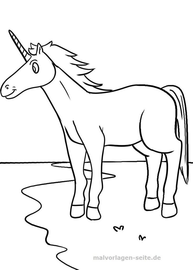 Ausmalbilder Einhörner - Einhorn Malvorlagen kostenlos drucken