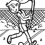 Malvorlage Hockey Feldhockey