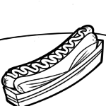 Malvorlage Hotdog