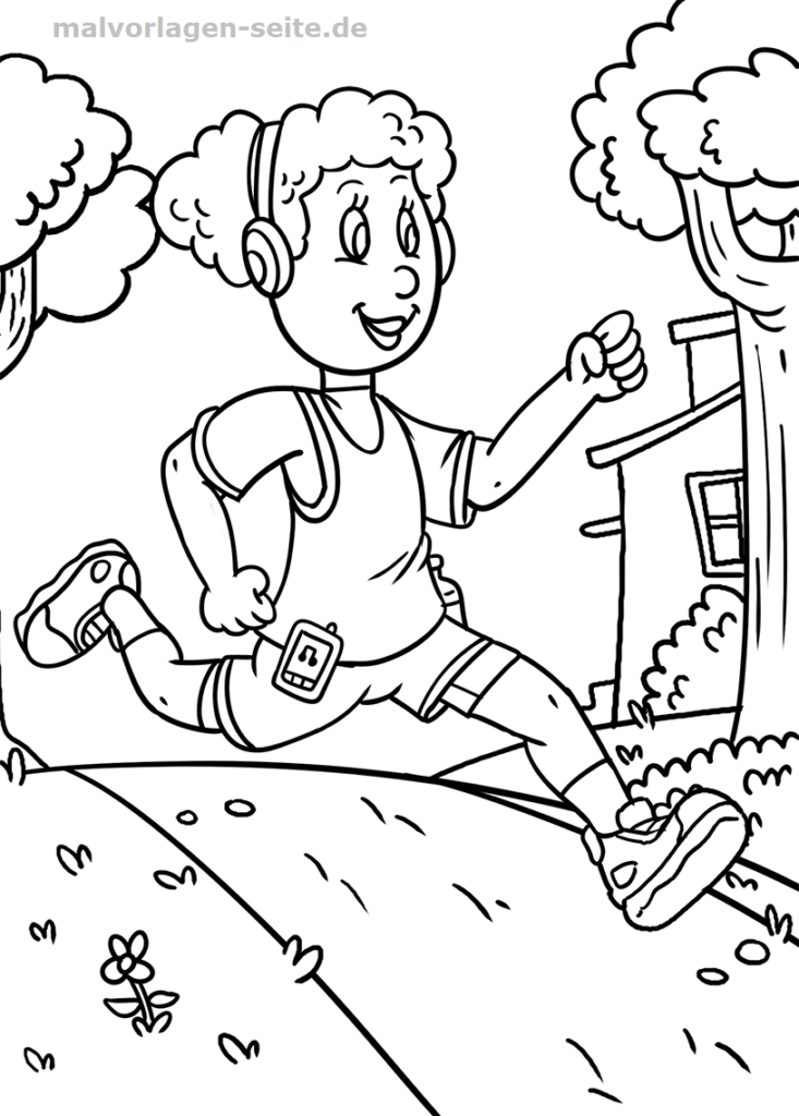 Ausmalbilder Laufen Leichtathletik Kostenlose Ausmalbilder