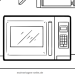 Malvorlage Mikrowelle