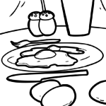 Malvorlage Spiegelei