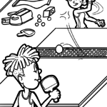 Malvorlage Tischtennis