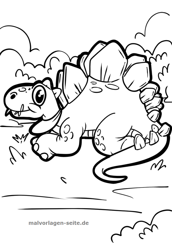 Ausmalbilder Dinosaurier zum Ausdrucken und Malen