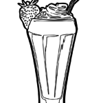 Malvorlage Milkchake