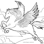Malvorlage Pegasus