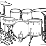 Malvorlage Schlagzeug