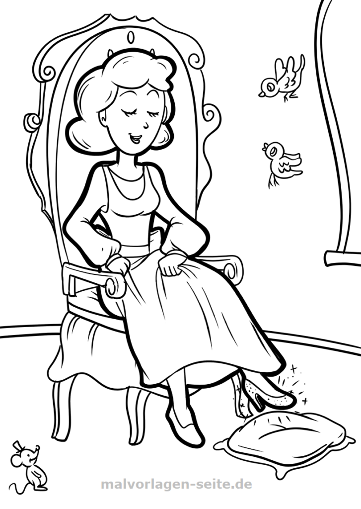 Ausmalbilder Märchen kostenlos drucken und ausmalen