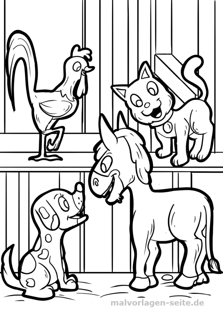 Ausmalbilder Märchen kostenlos drucken und ausmalen