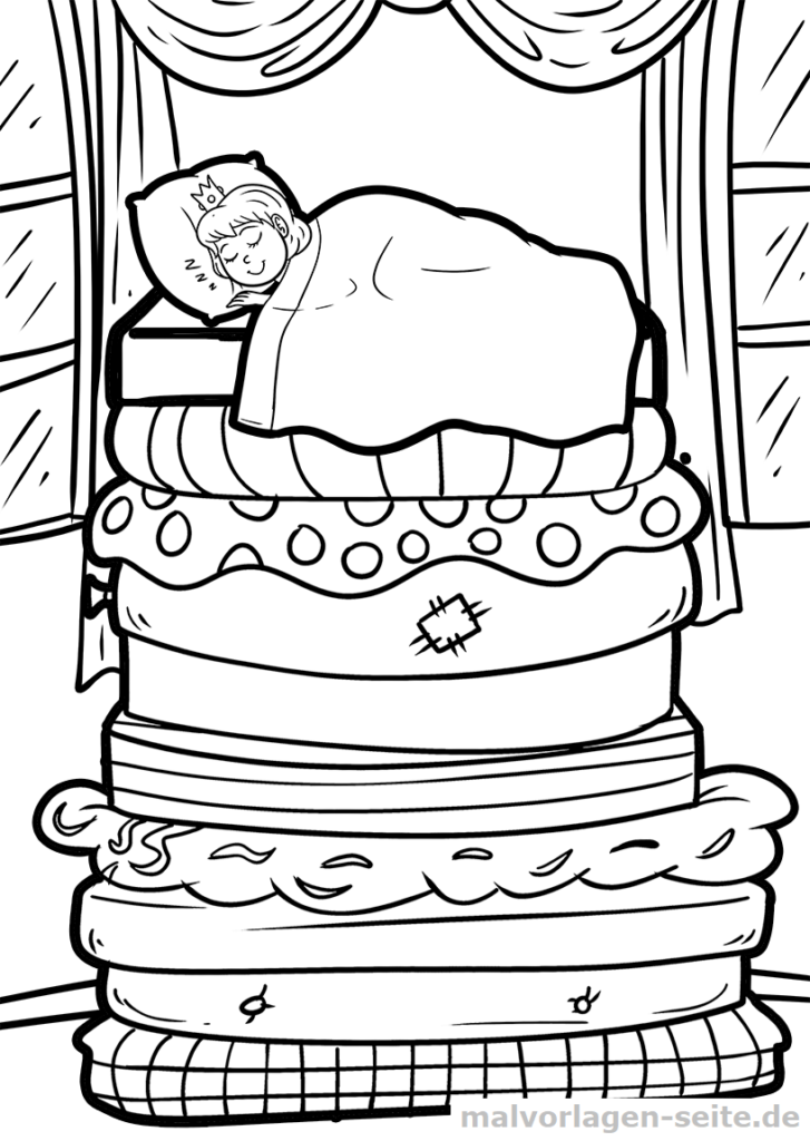  Ausmalbilder Märchen kostenlos drucken und ausmalen Illustration 