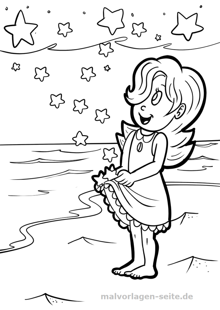 Ausmalbilder Märchen kostenlos drucken und ausmalen