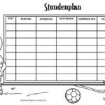 Stundenplan Fußball