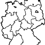 Landkarte Deutschland zum Ausmalen