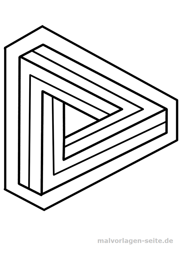 Unmögliche Figur Dreieck Kostenlose Ausmalbilder Unmögliche Figur Dreieck Kostenlose Ausmalbilder