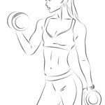 Malvorlage Mode Fitness