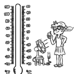 Malvorlage Thermometer