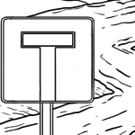 Malvorlage Verkehrsschild Sackgasse