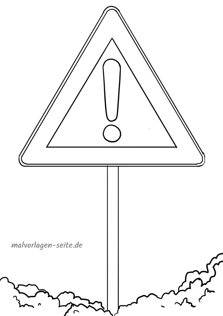 Verkehrszeichen Achtung Malvorlage Kostenlose Ausmalbilder Verkehrszeichen Achtung Malvorlage Kostenlose Ausmalbilder