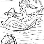 Malvorlage Jetski