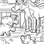 Malvorlage Tiere auf dem Bauernhof