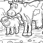 Malvorlage Bauernhof Tiere