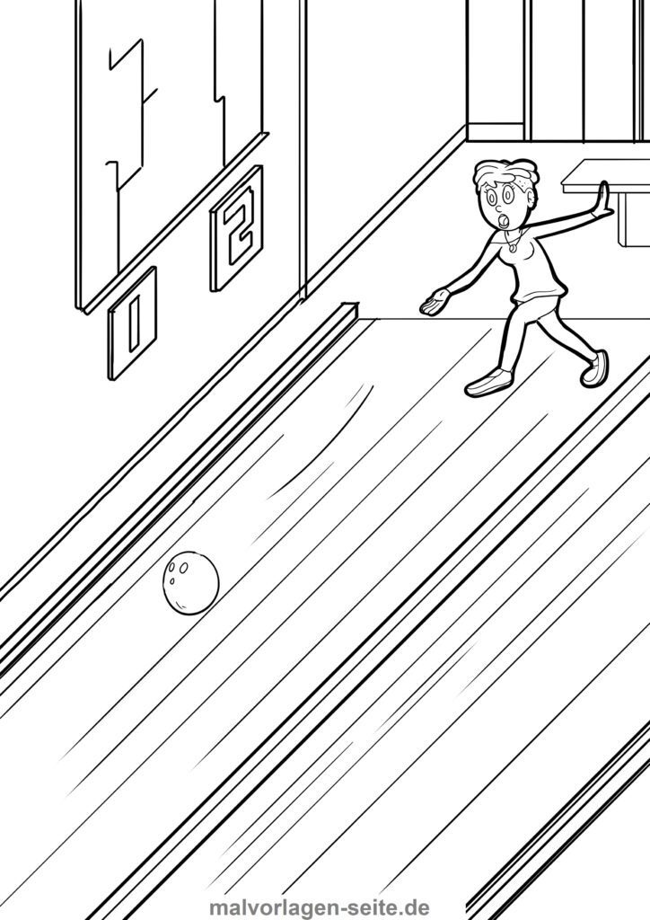 Malvorlage Bowling Sport Kostenlose Ausmalbilder