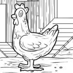 Malvorlage Huhn