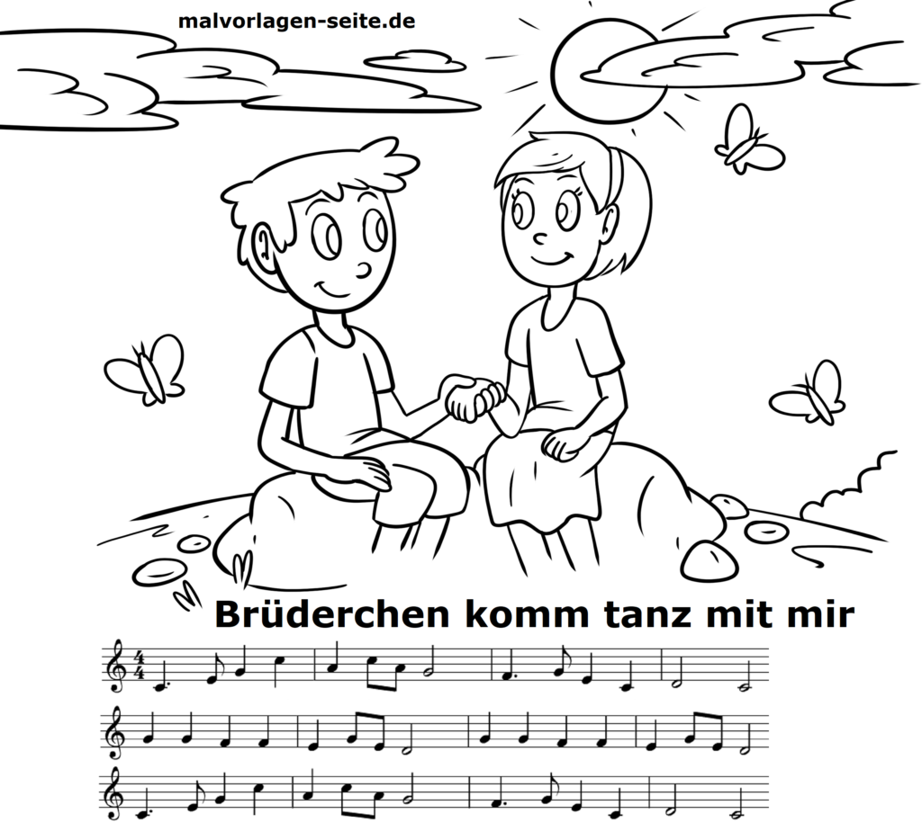 Brüderchen komm tanz mit mir Noten und Text zum Ausdrucken Brüderchen komm tanz mit mir Noten und Text zum Ausdrucken