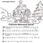 Noten und Text Fröhliche Weihnacht überall