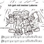 Ich geh mit meiner Laterne - Noten und Text