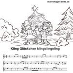 Noten und Text Kling Glöckchen Klingelingeling