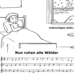 Noten und Text Nun ruhen alle Wälder