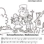 Noten und Text Schneeflöckchen Weißröckchen