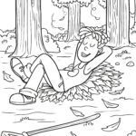 Malvorlage Herbstlaub