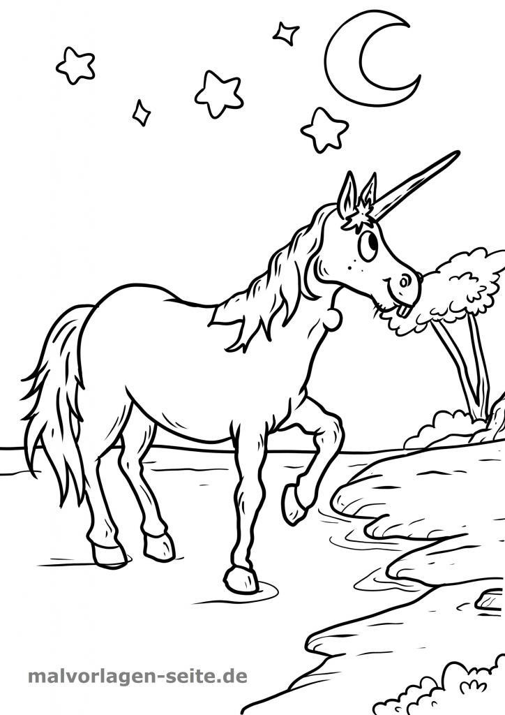 Ausmalbilder Einhörner Einhorn Malvorlagen kostenlos drucken