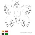 Malen nach Zahlen - Schmetterling
