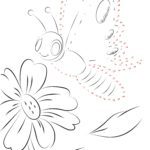 Punkt zu Punkt Bild - Schmetterling