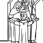 Malvorlage Heilige Familie