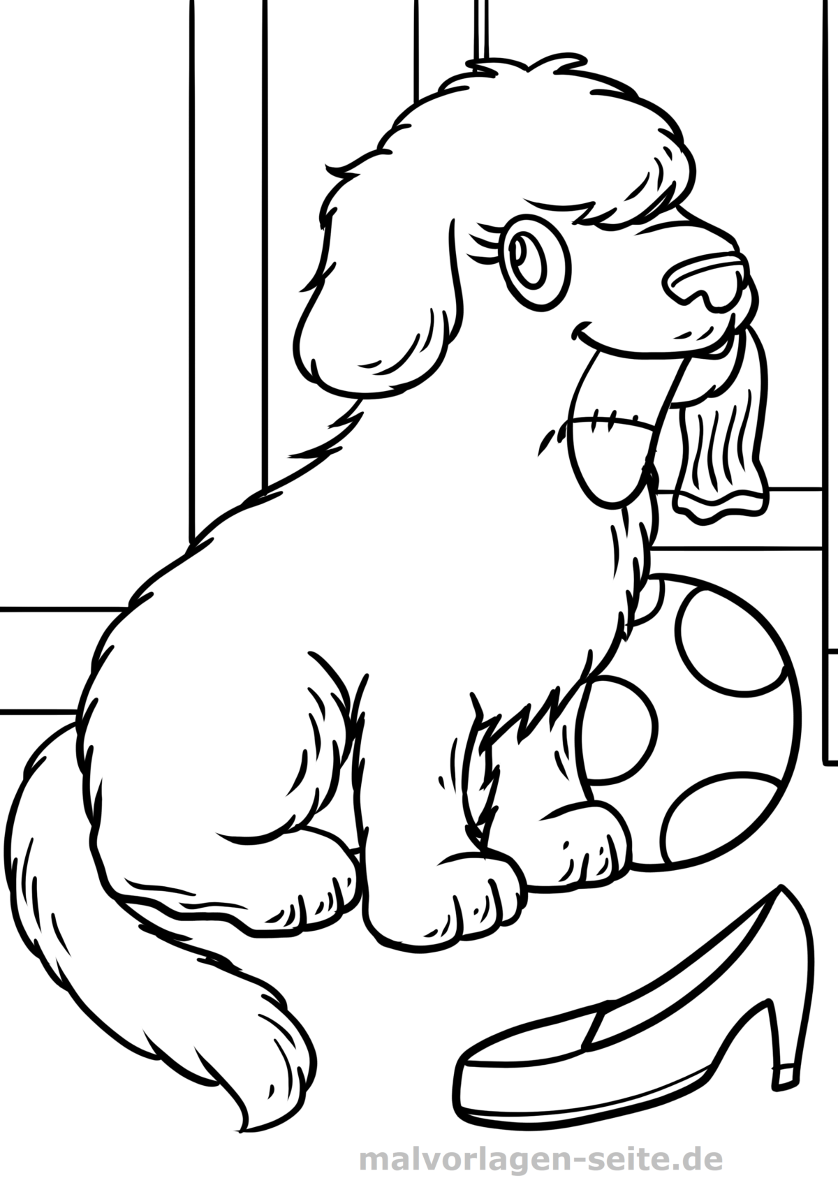 Malvorlage Hund
