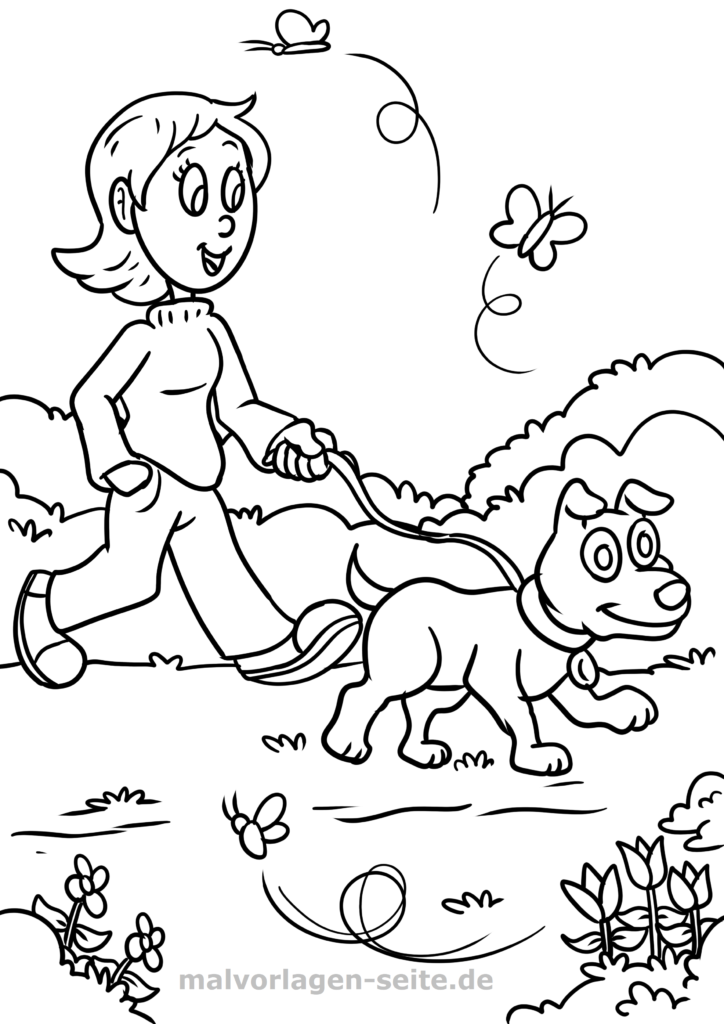 Ausmalbilder Hunde Kostenlos Herunterladen Und Ausmalen