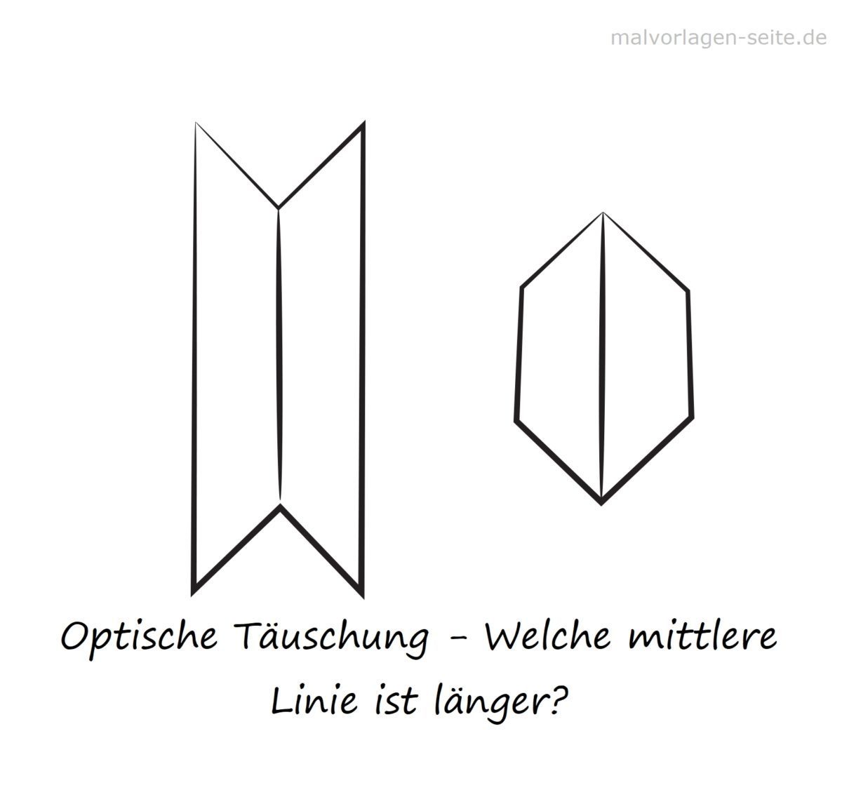 Optische Täuschung – Linie