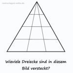 Wie viele Dreiecke verstecken sich auf diesem Bild?