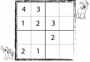 Sudoku 4x4 für Kinder