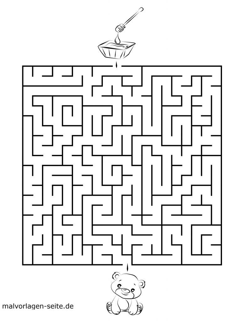 Labyrinthe für Kinder zum Ausdrucken - Kostenlos rätseln